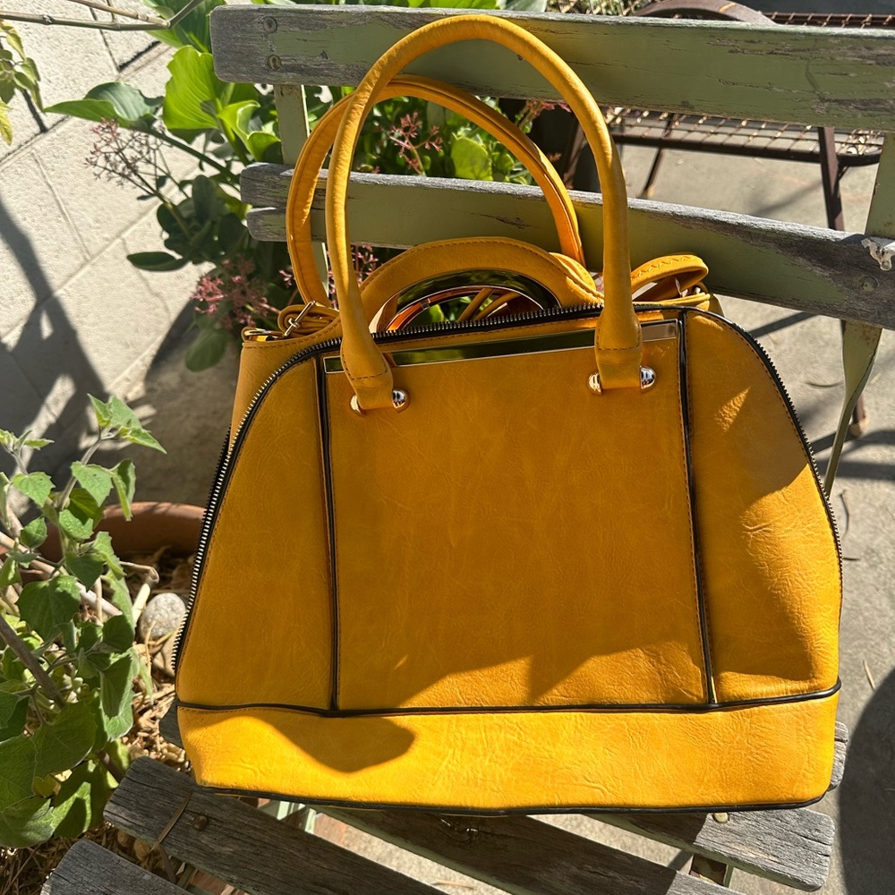 Mustard colored bags